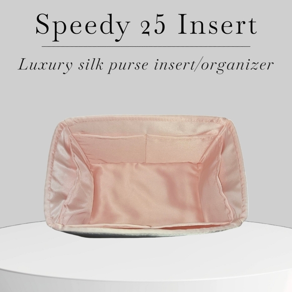 Pink Silk Handmade Bag Organizer for Speedy 25 – Lightweight & Elegant - Picture 2 of 2